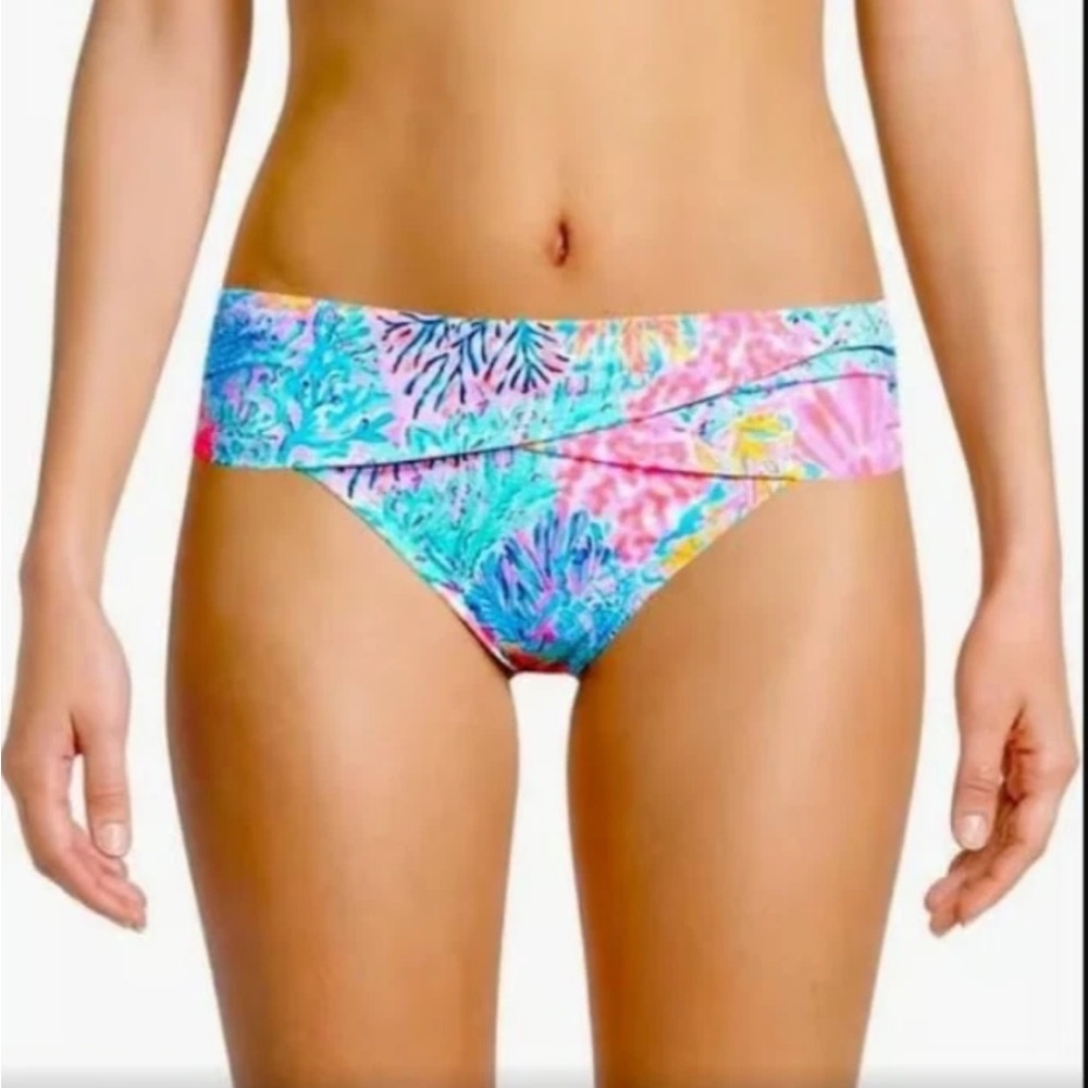 Lilly Pulitzer Lagoon Sarong Hipster Bikini Bottom